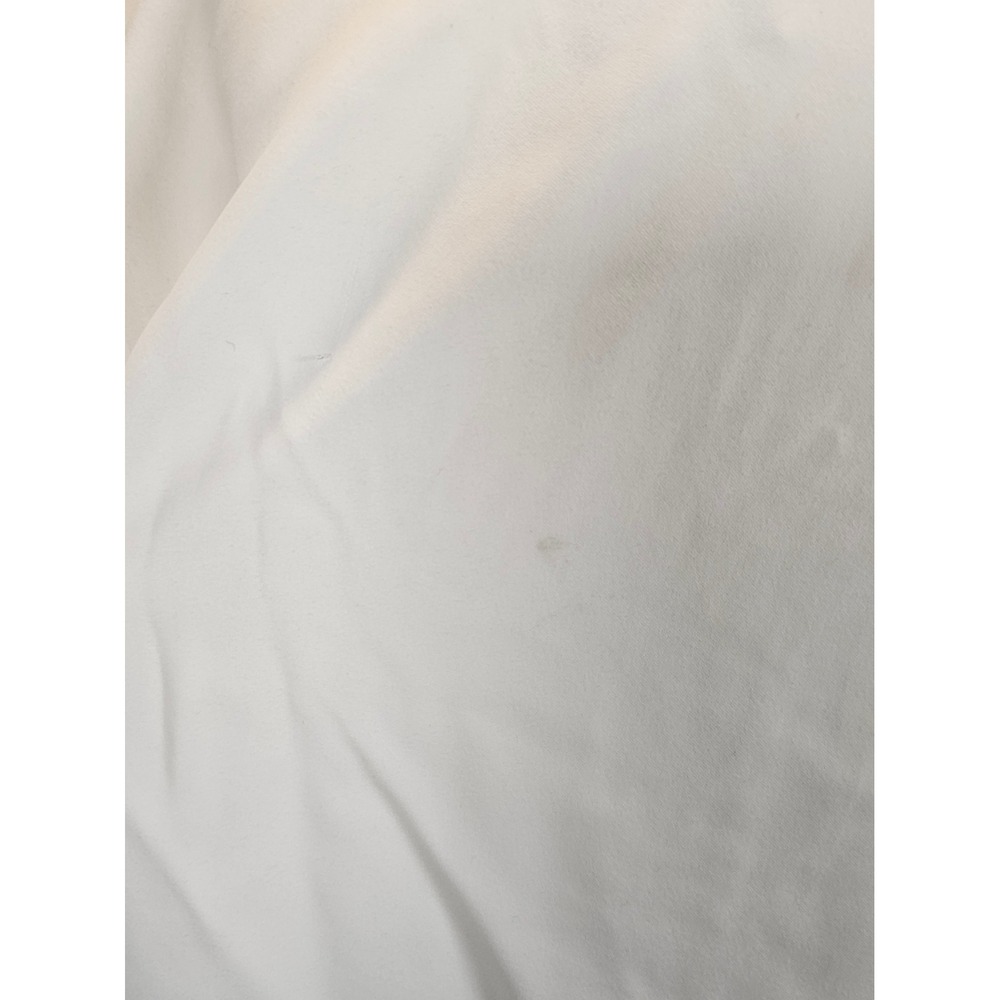 Lauren Ralph Lauren White Bomber Jacket Full Zip Ribbed Trim Pearl Size 14 NEW - Picture 6 of 8